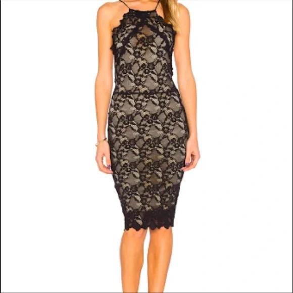 Nightcap | Dresses | Only Worn Once Perfect Condition Sexy Lace Black  Halter Nightcap Dress | Poshmark